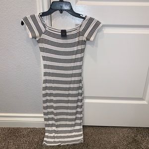 Striped bodycon dress